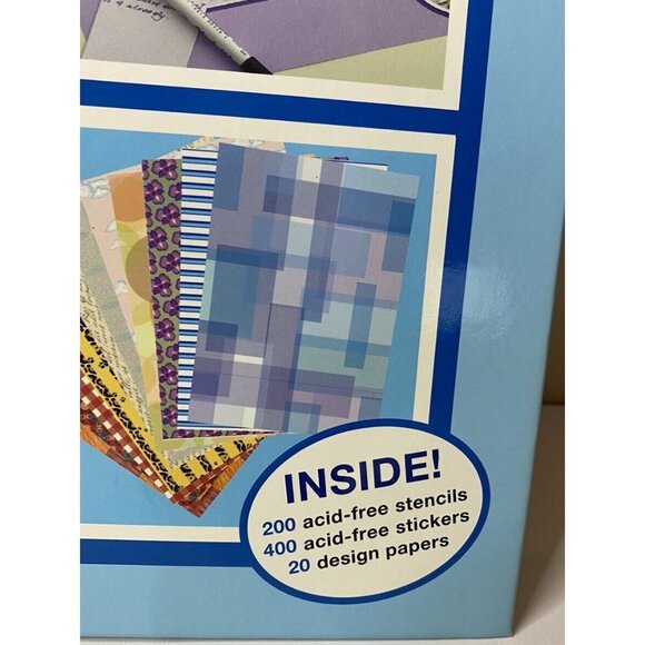 Vintage Scrapbook Stickers & Stencils Book 400 stickers Zoo Birthday - Picture 2 of 15